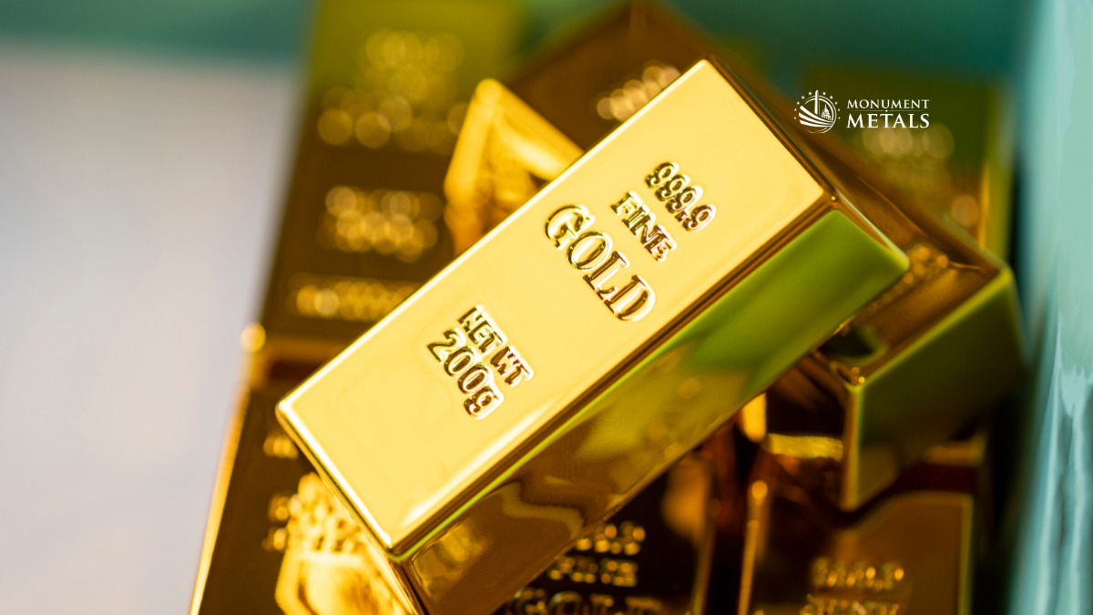 Stacked fine gold bars from a real precious metals dealer