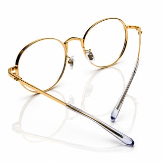 Eyeglass Frame Gold