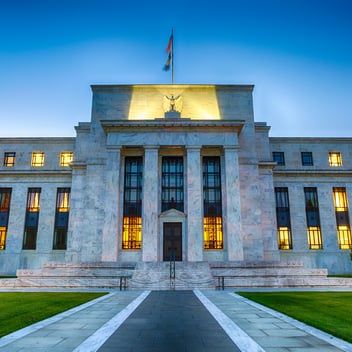Exterior of the Federal Reserve building in Washington, D.C., representing U.S. monetary policy and interest rate decisions