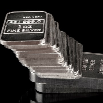 Melt value of silver bars